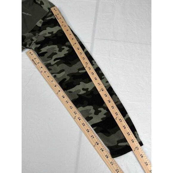 Eddie Bauer First Ascent Green Camo ¼ Zip Men’s Tall Medium Pullover Midlayer - Picture 13 of 13